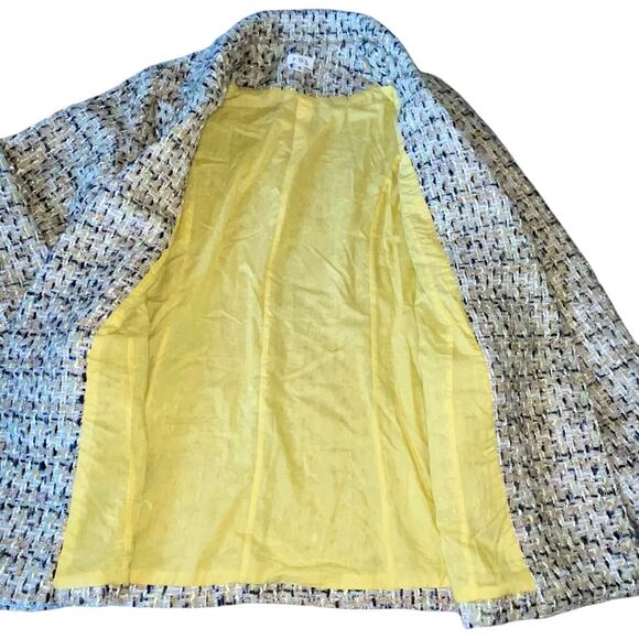 POL Tweed Blazer Jacket Metallic Double Breasted - Picture 7 of 10